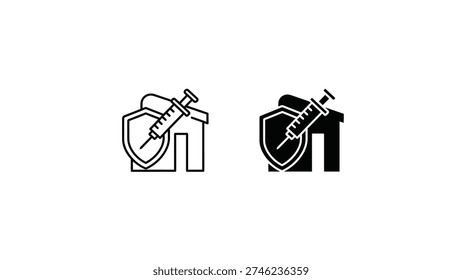 Two icons of a screwdriver with a circular design element on the handle