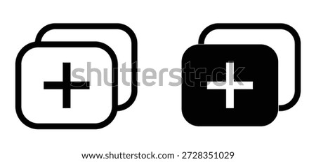 Two identical add new file icons