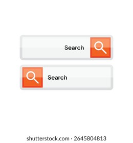 two identical search bars, stacked vertically against a stark white background. 
