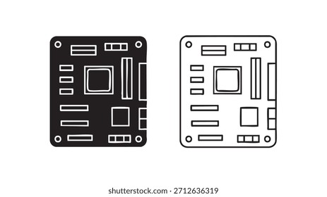 Las dos Imágenes muestran una placa de computadora, una es un primer plano de la placa y la otra es una vista lateral