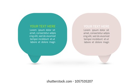 Two infographics design elements can be used for workflow layout, diagram, annual report, presentation, web design.Vector eps10 illustration.