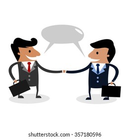 Two International Business Partners Meeting