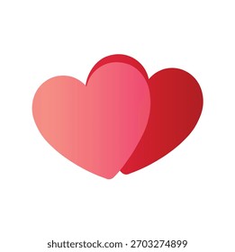 Dois corações entrelaçados simbolizando amor e conexão