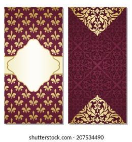 Two invitation cards.