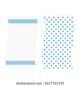 Two Japanese Style Tenugui Towels Illustration