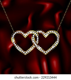 two jewelry hearts