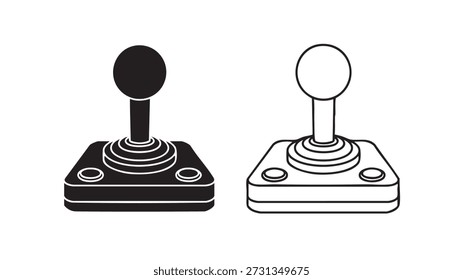 Iconic Joystick Vector Vector Art & Graphics | freevector.com