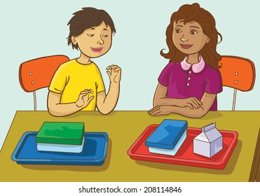 3,811 Two kids talking school Images, Stock Photos & Vectors | Shutterstock