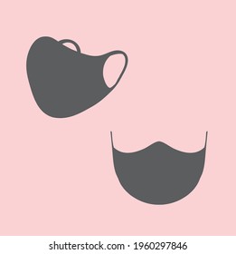 Two kinds of masks and a different look.