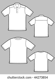 Two kinds of T-shirts with short sleeves