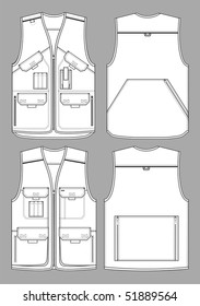 Two kinds of the various summer waistcoat