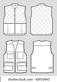 Two kinds of the various warmed waistcoat