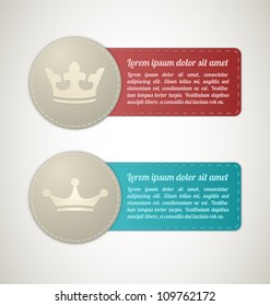 two King Size Stitched labels