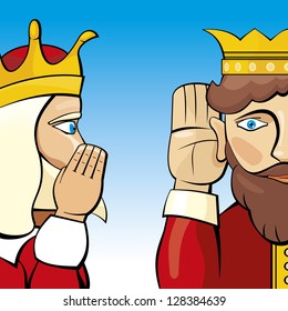 Two kings discuss their business