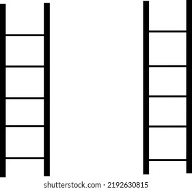 Two ladders with black colour.