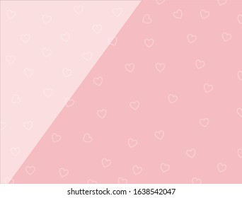 Two Layer of pink background,Valentines Concept.celebration of love.