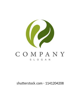 Two Leaf Logo, Healthy Logo