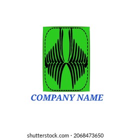 dos hojas en una caja verde adecuada para el logotipo de la empresa agrícola