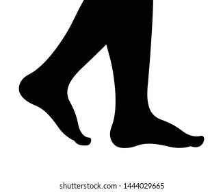 Two legs vector icon isolated on white background