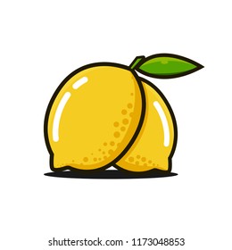 Two Lemons Ilustration