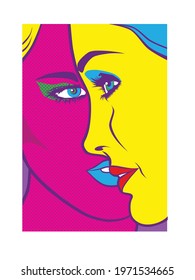 Two lesbians in close up