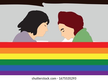 dos lesbianas durmiendo lado a lado