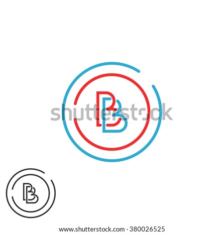  Two  Letter B  Logo  Monogram Bb Stock Vector Royalty Free 