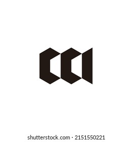 Dos letras C, letra a, letra m, letra cc m a, símbolo sencillo vector