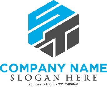 two letter combined monogram logo