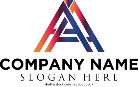 two letter combined monogram logo