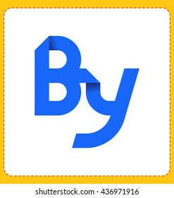 Two letter composition for initial, logo or signature