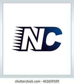 Two letter composition for initial, logo or signature started by N letter