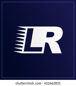 Two letter composition for initial, logo or signature started by L letter
