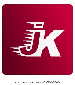 Two letter composition for initial, logo or signature started by J letter
