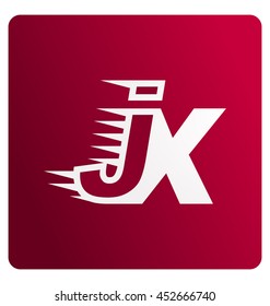 Two letter composition for initial, logo or signature started by J letter
