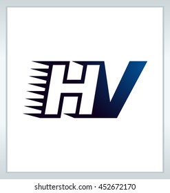 Two letter composition for initial, logo or signature started by H letter