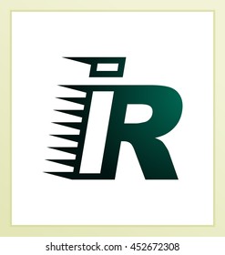 Two letter composition for initial, logo or signature started by I letter