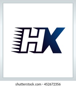 Two letter composition for initial, logo or signature started by H letter