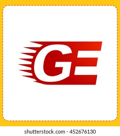 Two letter composition for initial, logo or signature started by G letter