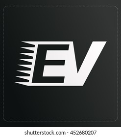 Two letter composition for initial, logo or signature started by E letter