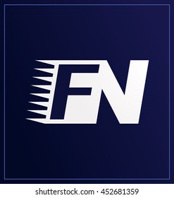 Two letter composition for initial, logo or signature started by F letter