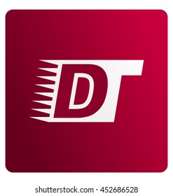 Two letter composition for initial, logo or signature started by D letter