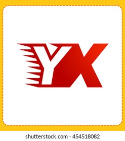 Two letter composition for initial, logo or signature started by Y letter
