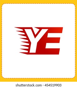 Two letter composition for initial, logo or signature started by Y letter