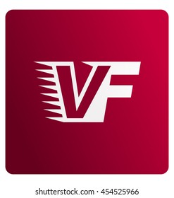 Two letter composition for initial, logo or signature started by V letter