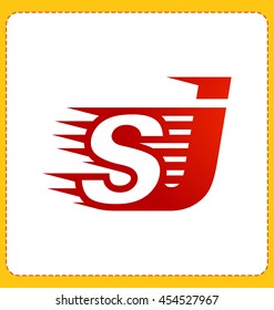 Two letter composition for initial, logo or signature started by S letter