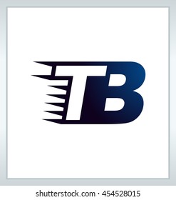 Two letter composition for initial, logo or signature started by T letter