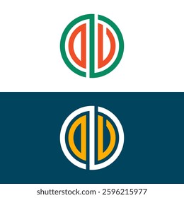 Two letter logo set deign