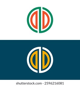 Two letter logo set deign