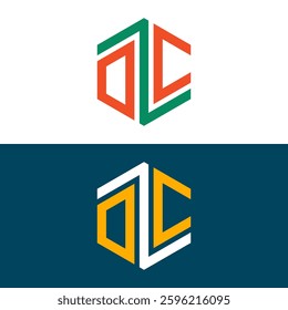 Two letter logo set deign
